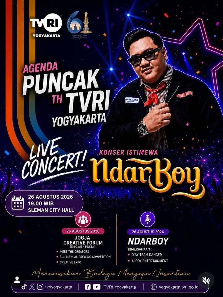 Agenda Puncak TVRI Yogyakarta Live Concert