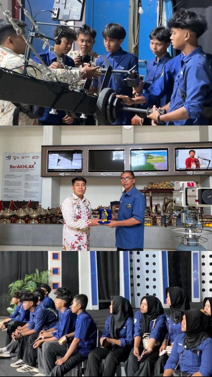 unjungan Industri SMK Citra Medika Sragen ke TVRI Yogyakarta