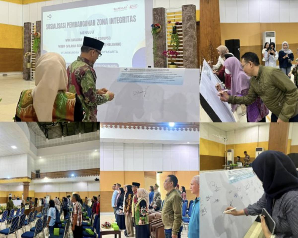 TVRI Stasiun Yogyakarta Sosialisasi dan Pencanangan Pembangunan  Zona Integritas Menuju (WBK) dan (WBBM)