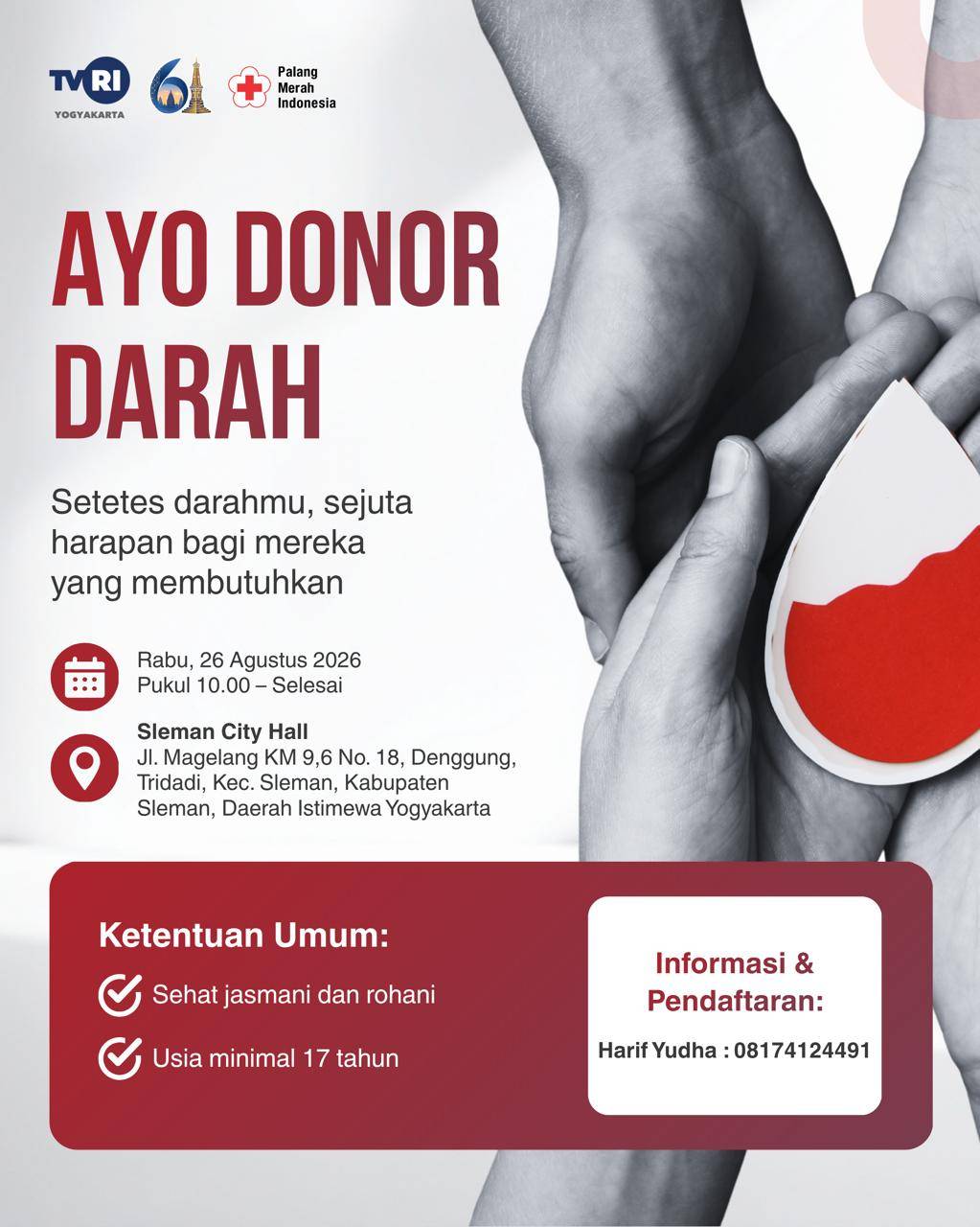 SETETES DARAH SEJUTA HARAPAN