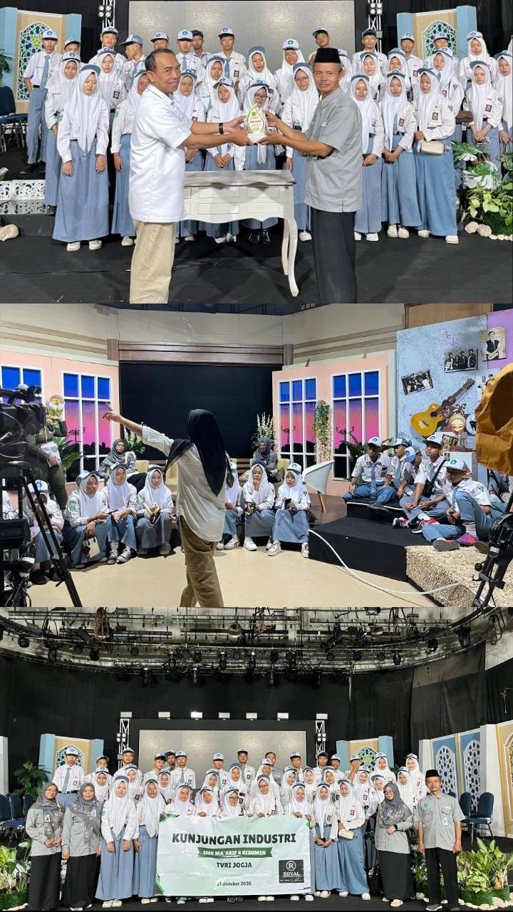 Kunjungan Industri SMK Ma’arif 4 Kebumen ke TVRI Yogyakarta