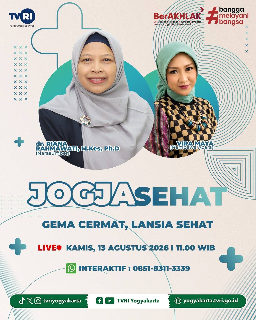 Jogja Sehat Gema Cermat, Lansia Sehat 13 Agustus 2026