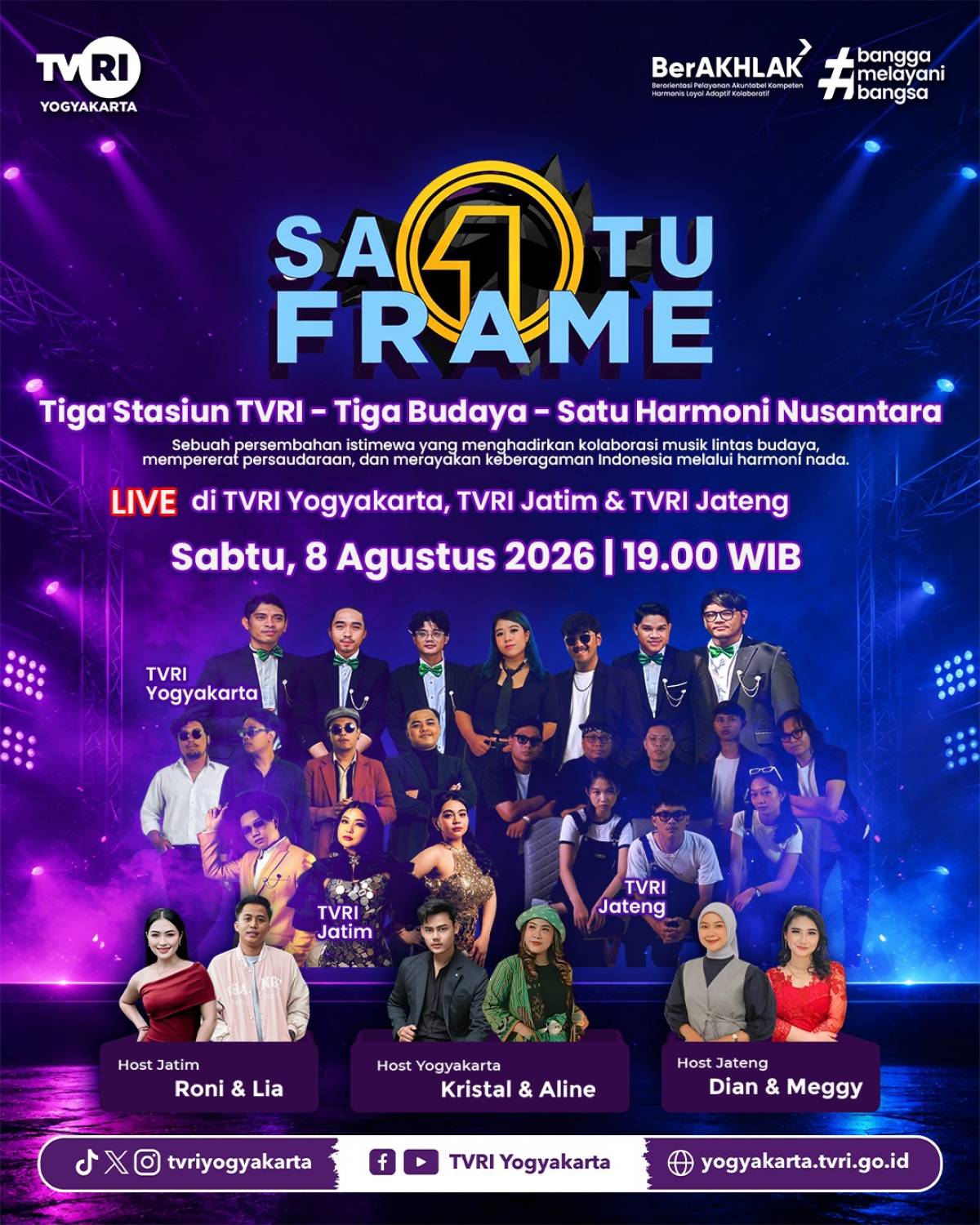 SATU FRAME ( TVRI yogyakarta, TVRI jatim, TVRI jateng )