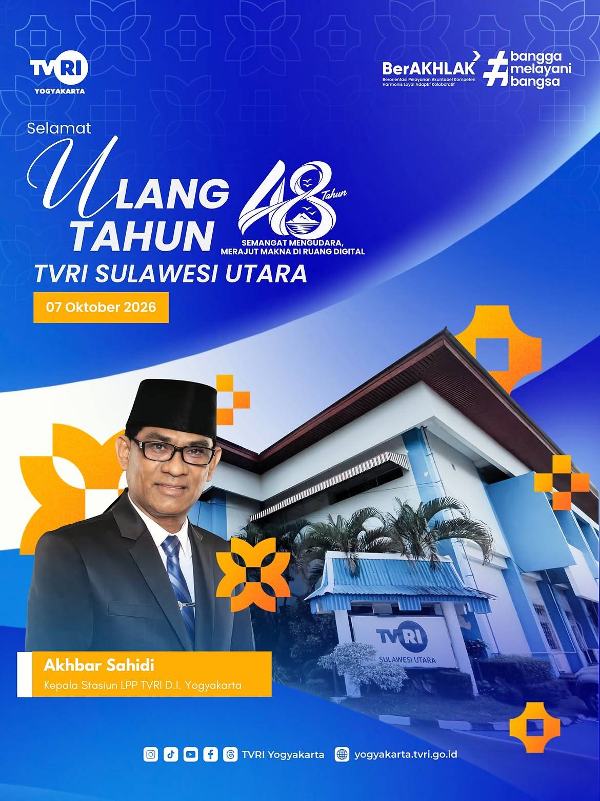 SELAMAT ULANG TAHUN KE-48 TVRI SULAWESI UATARA