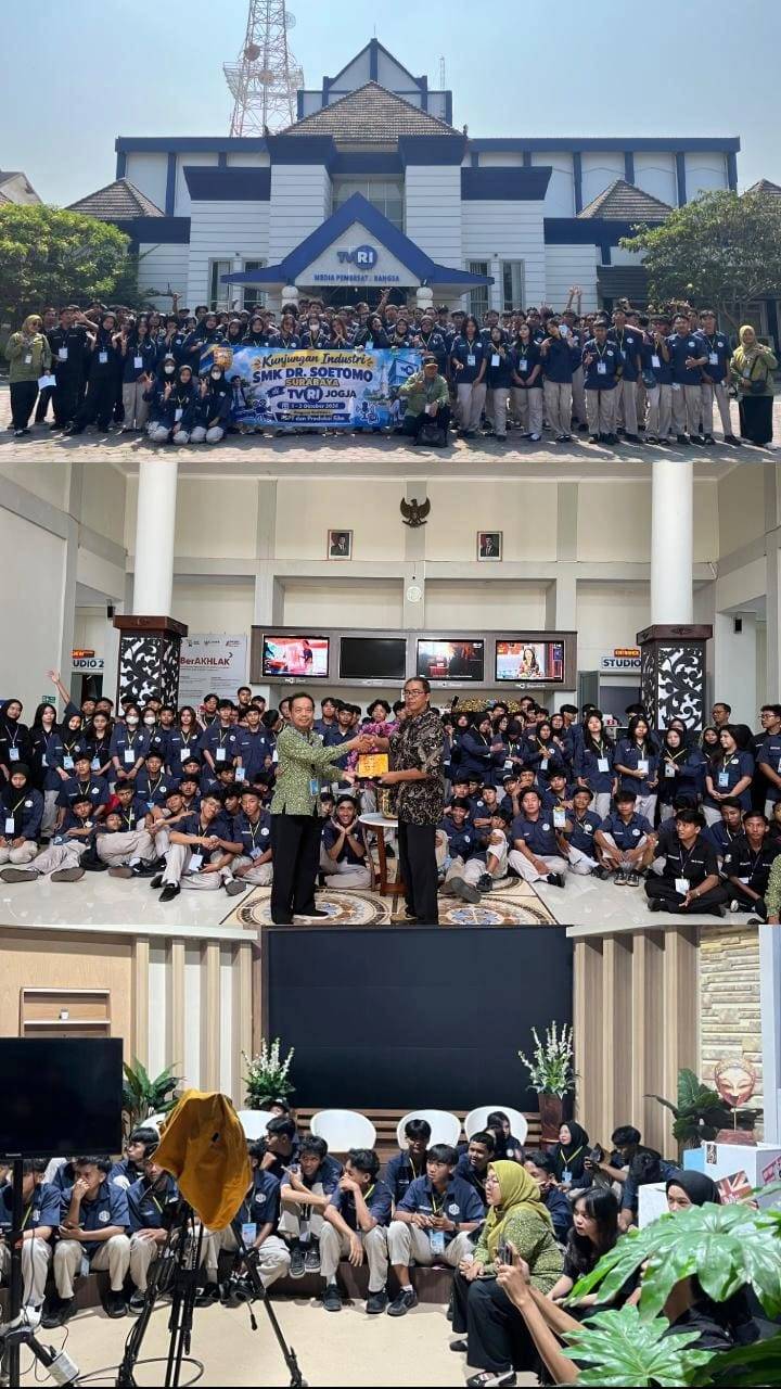 KUNJUNGAN INDSUTRI DARI SMK DR SOETOMO SUARABAYA